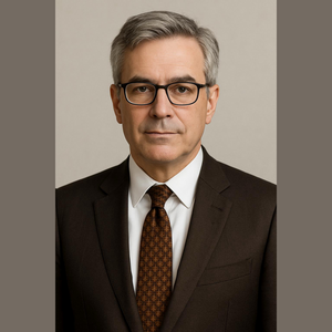 Stafford Black Geometric Pattern Silk Tie